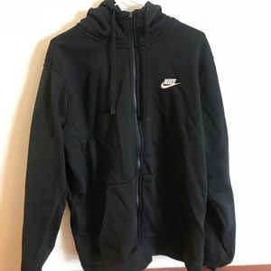 NIKE black zip up hoodie.
